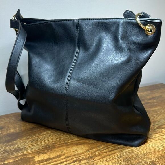 Franco Sarto Faux Leather Crossbody Messenger Bag Purse Pocketbook Handbag - Picture 5 of 11